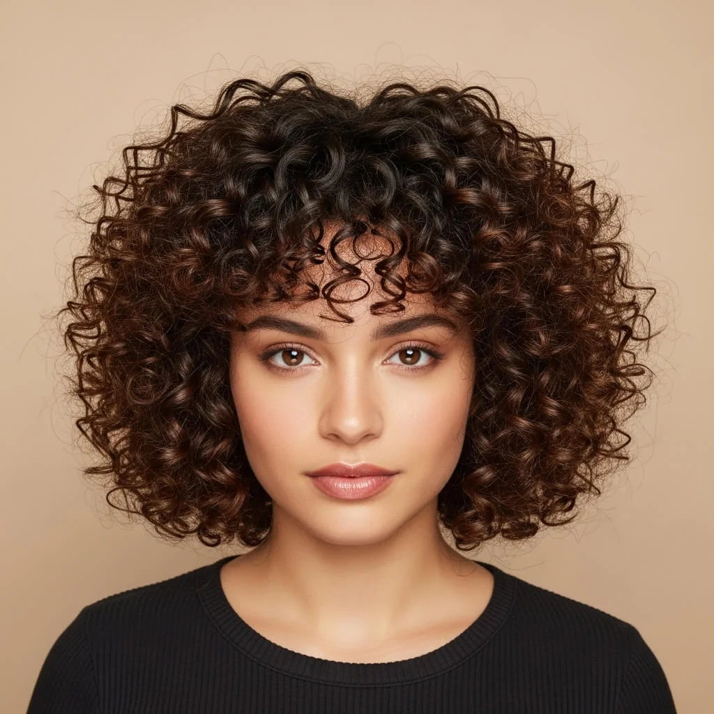 Curly Bob with Rounded Ends
