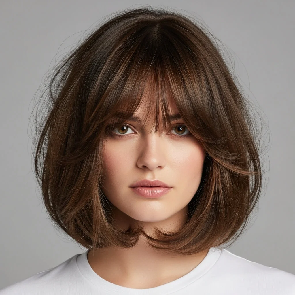 Medium Bob with Wispy Bangs