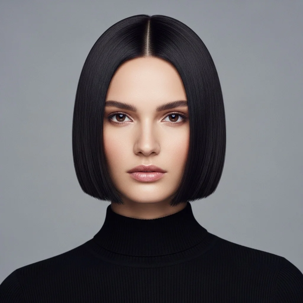 Blunt Bob with Flat Finish