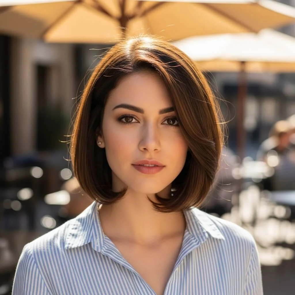 13. Curved Front Asymmetrical Bob