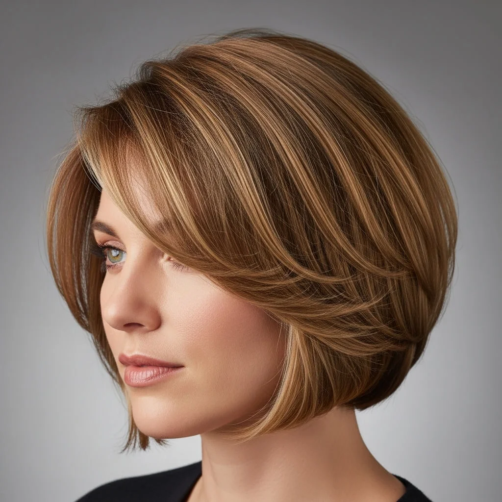 Feathered Short Bob
