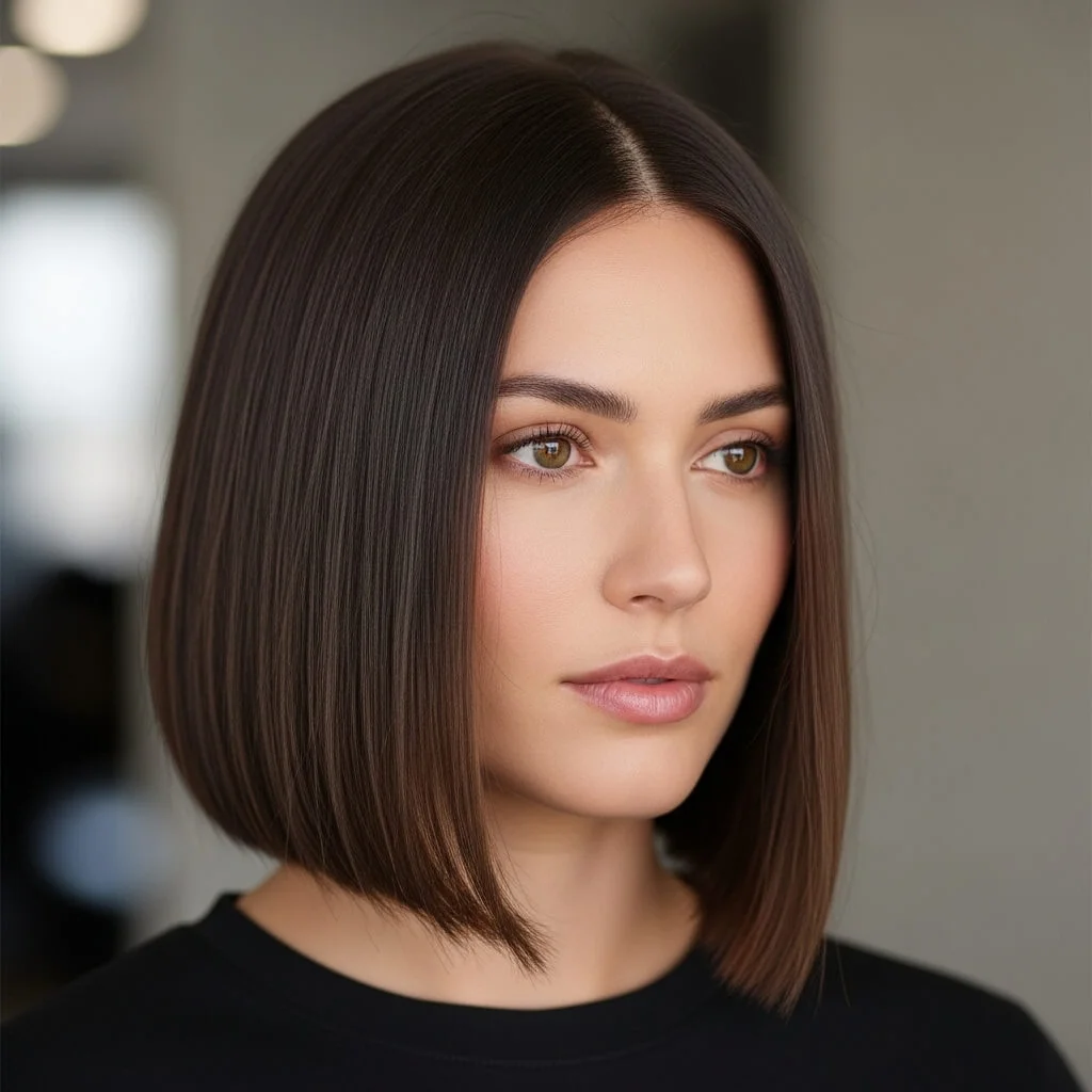 Sleek Bob with Tapered Ends