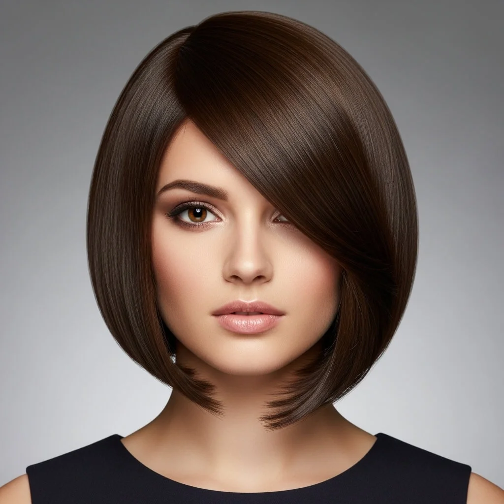 Sleek Asymmetrical Bob