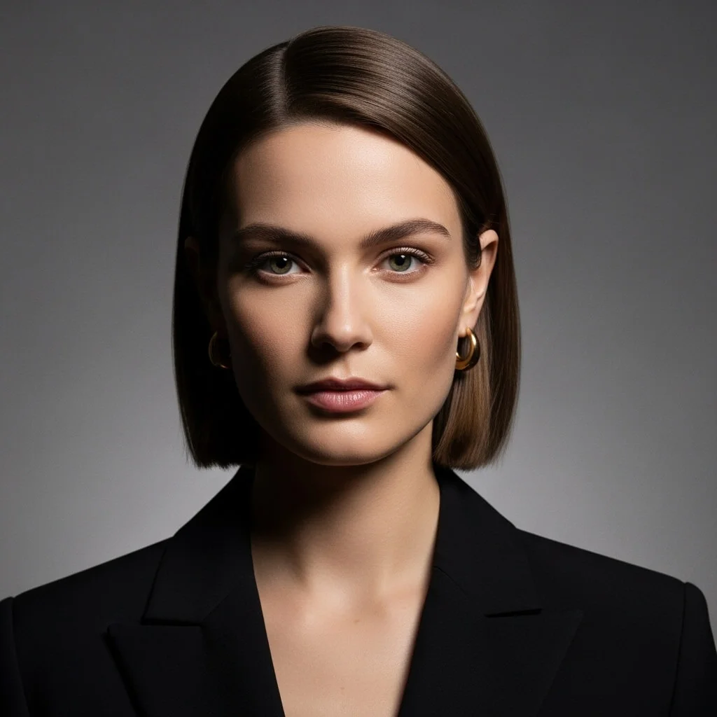 Tucked-Behind-the-Ears Soft Bob