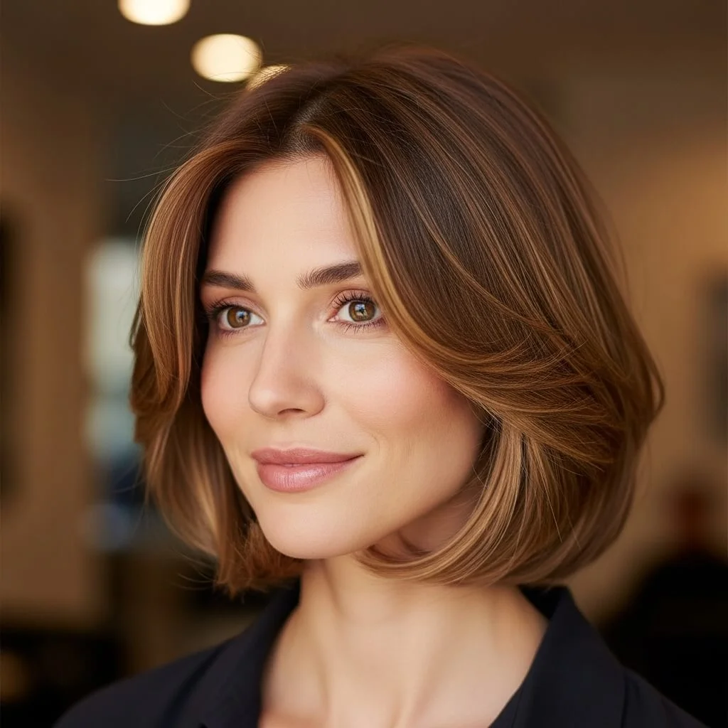 Bob with Cheek-Length Layers