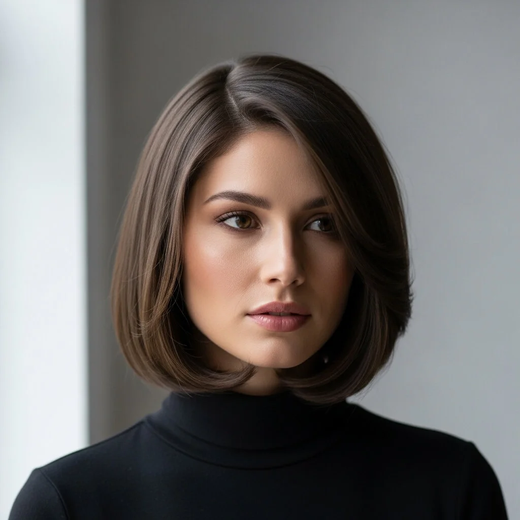Sleek Bob with Face-Framing Layers