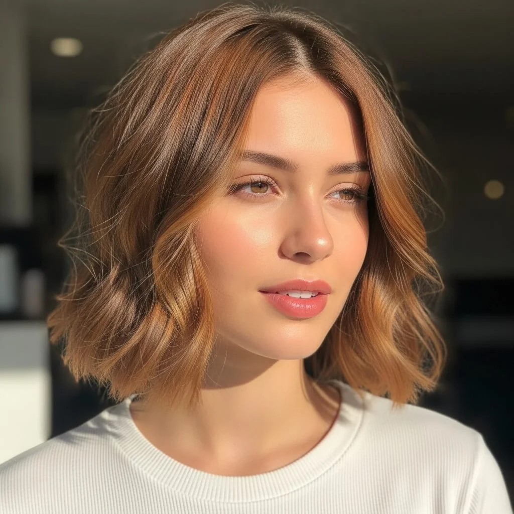 Textured Bob with Subtle Highlights
