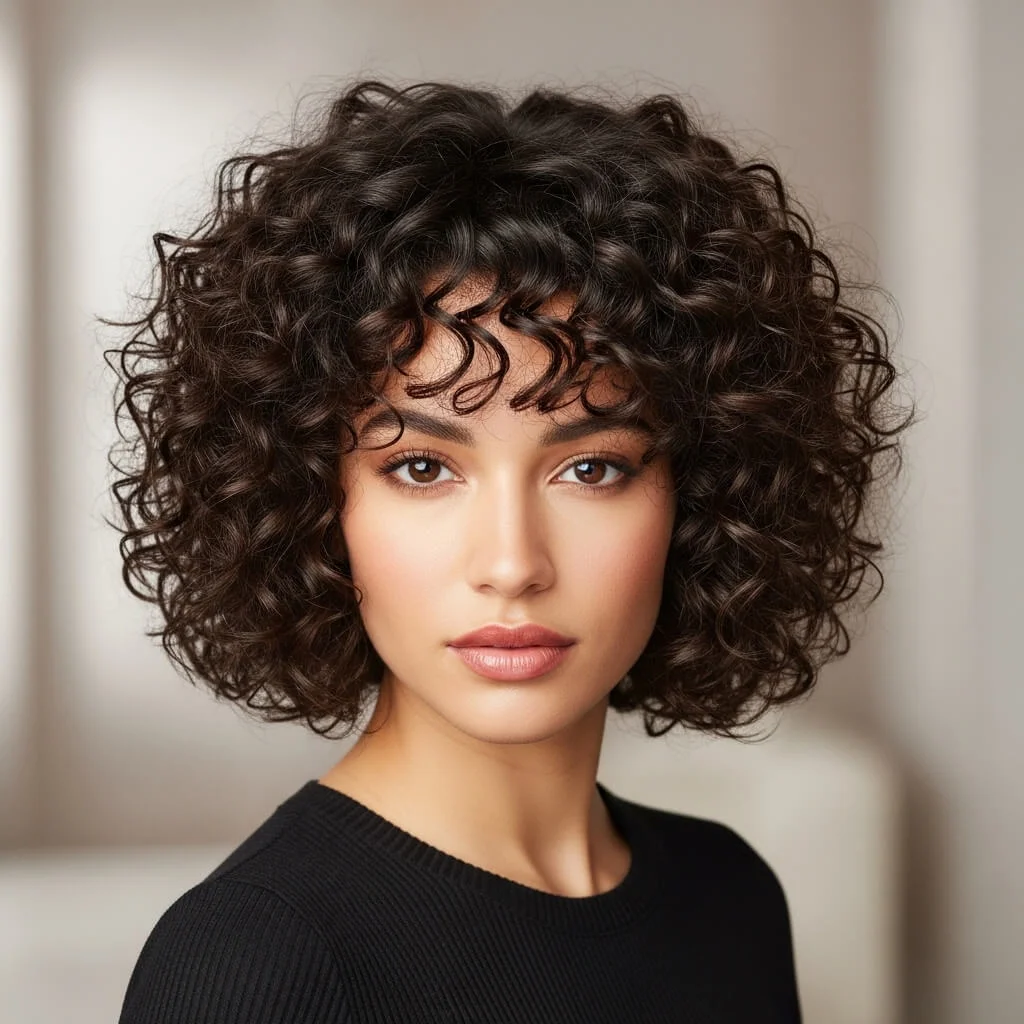 Curly Bob with Defined Ringlets