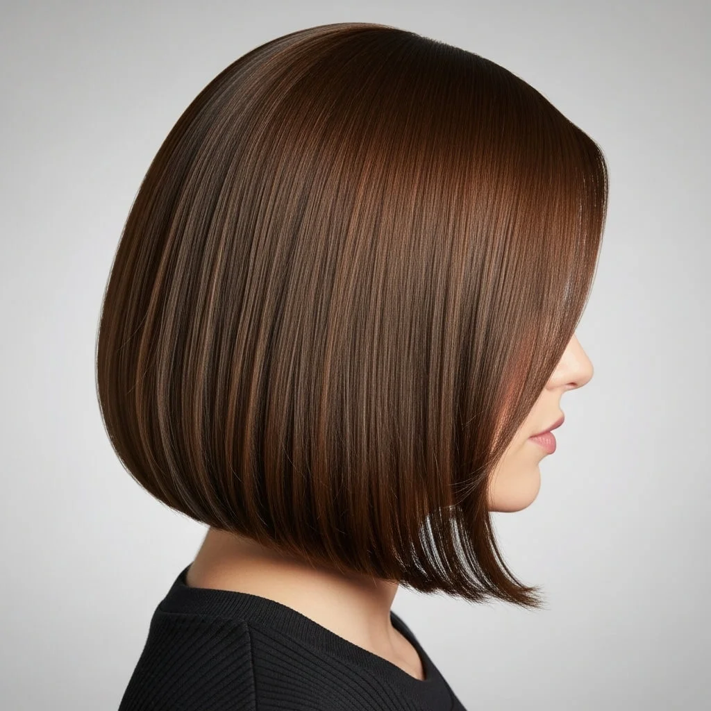 Medium Bob with Tucked Ends