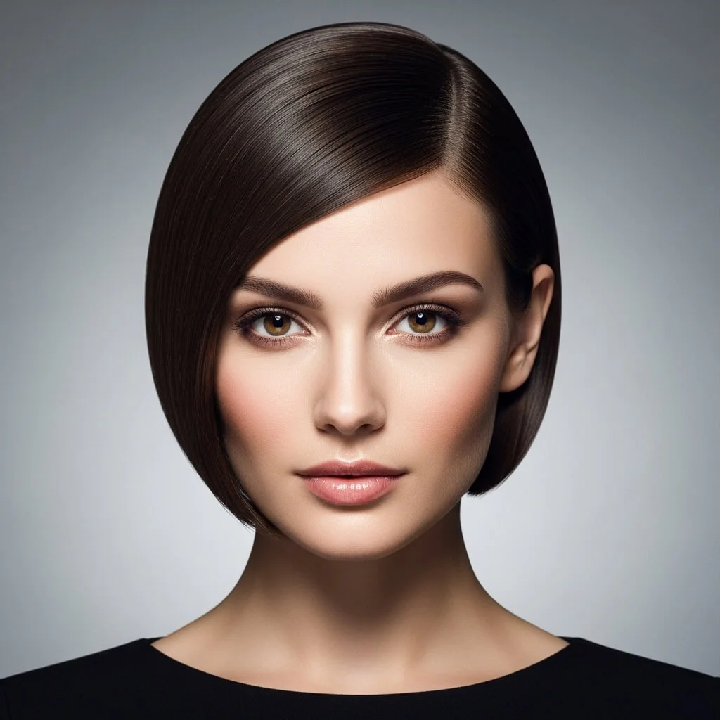 Sleek Chin-Length Bob