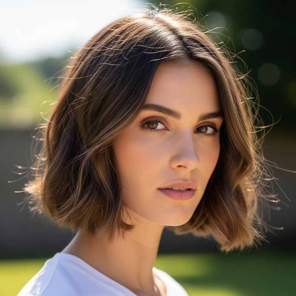 Bob with Loose Side Volume