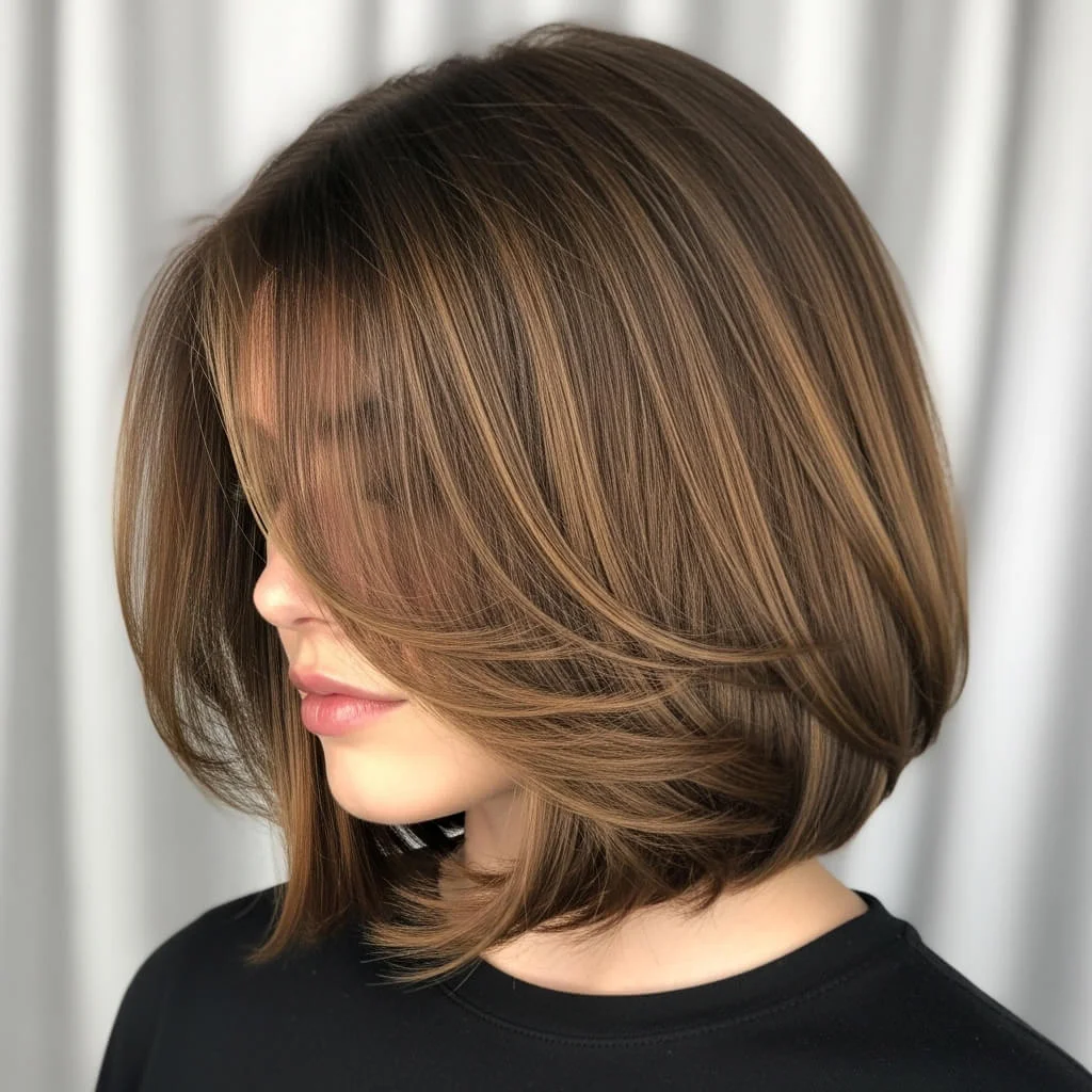 Medium Bob with Subtle Layers
