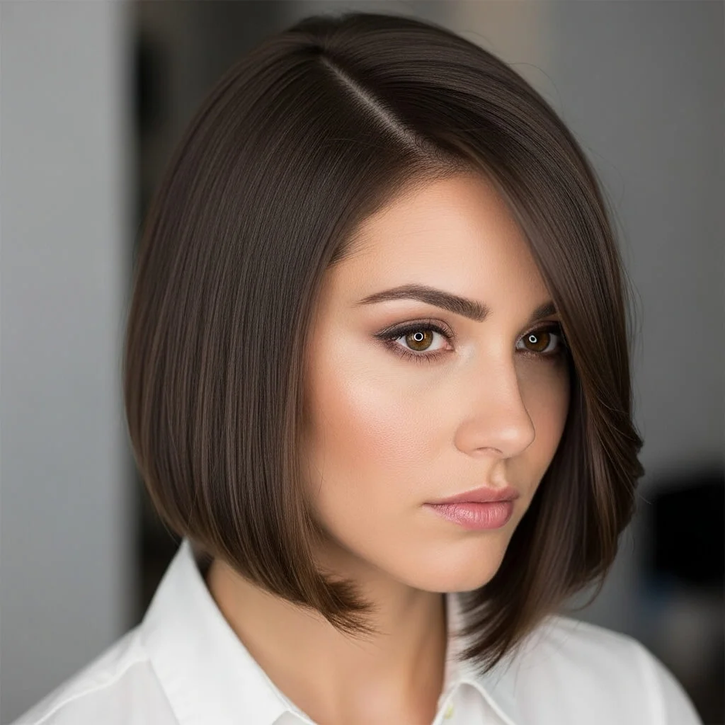 Side-Parted Long Bob