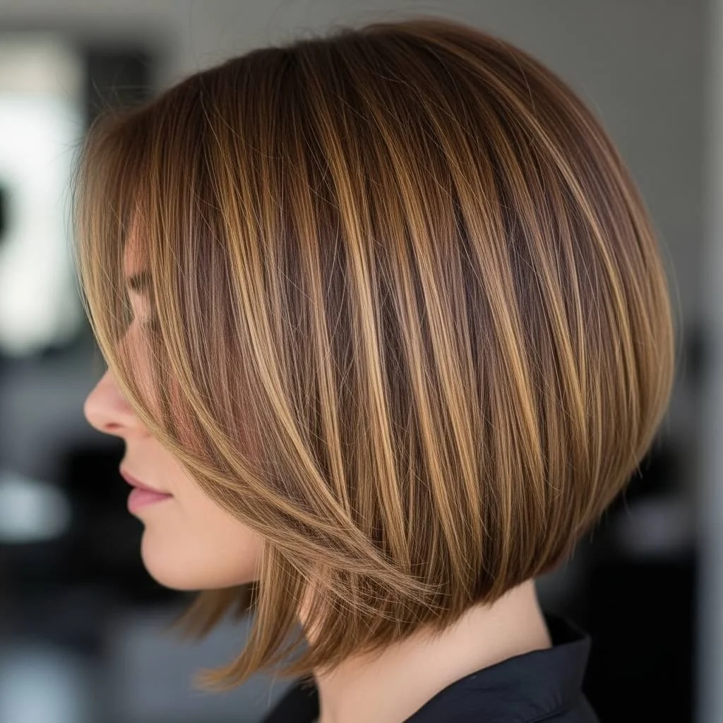 Subtle A-Line Short Bob