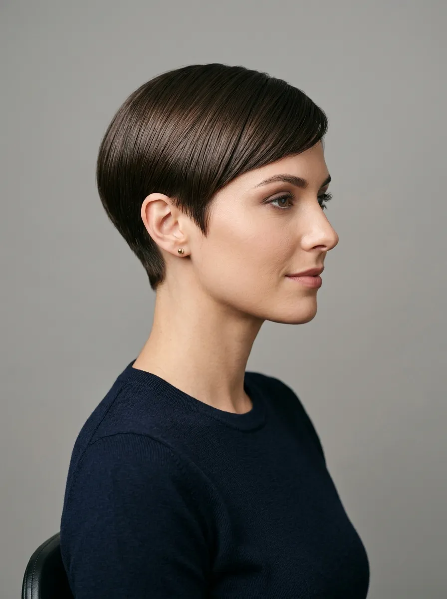 Sleek Straight Pixie