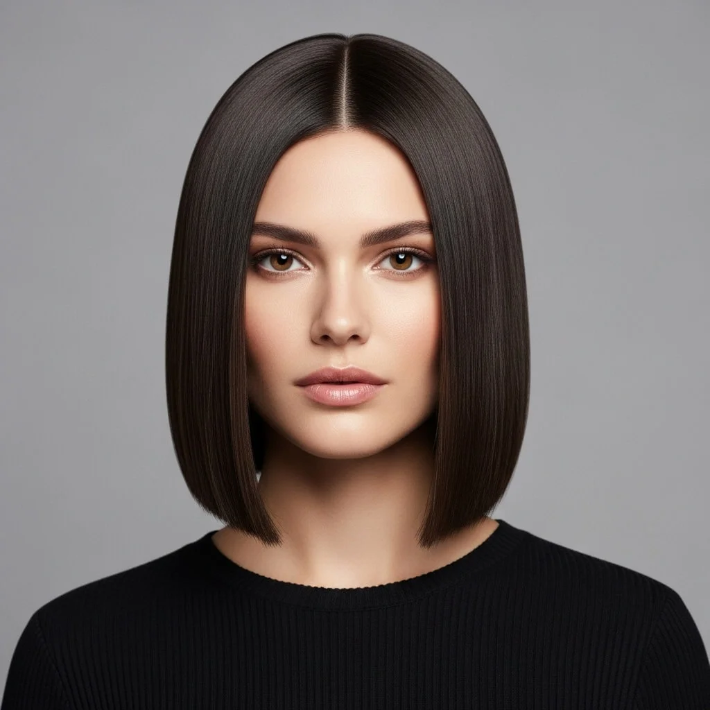 Collarbone Blunt Bob