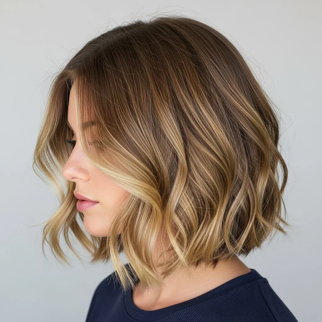 Long Bob with Natural Waves