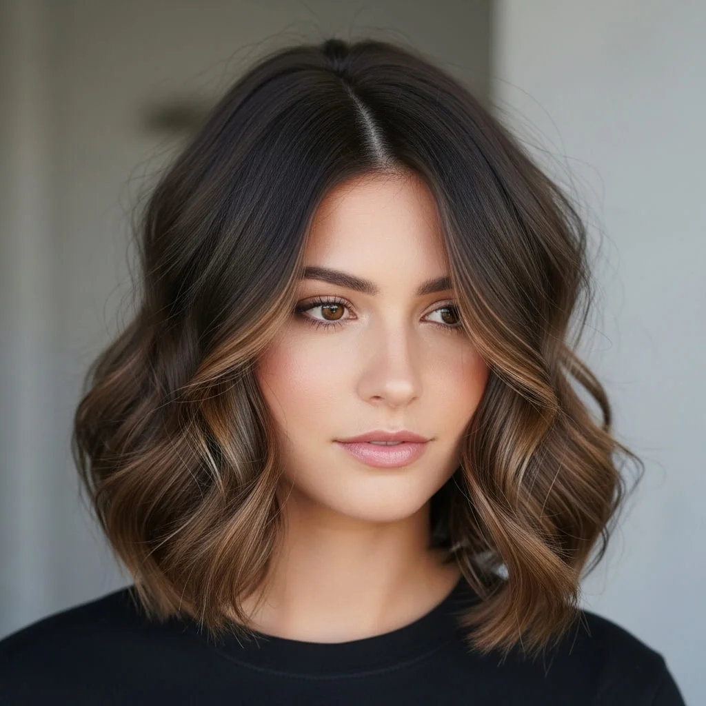 Wavy Bob with Face-Framing Layers