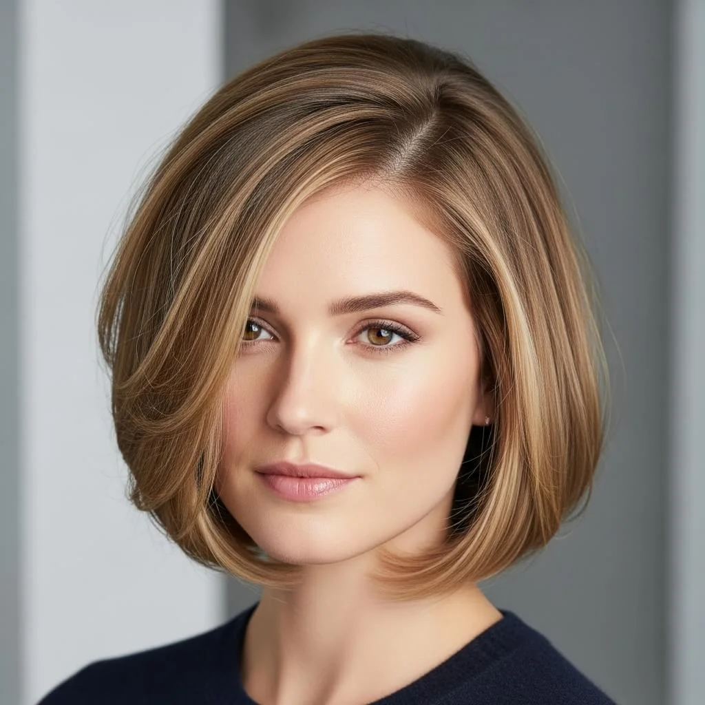 Bob with Subtle Crown Lift