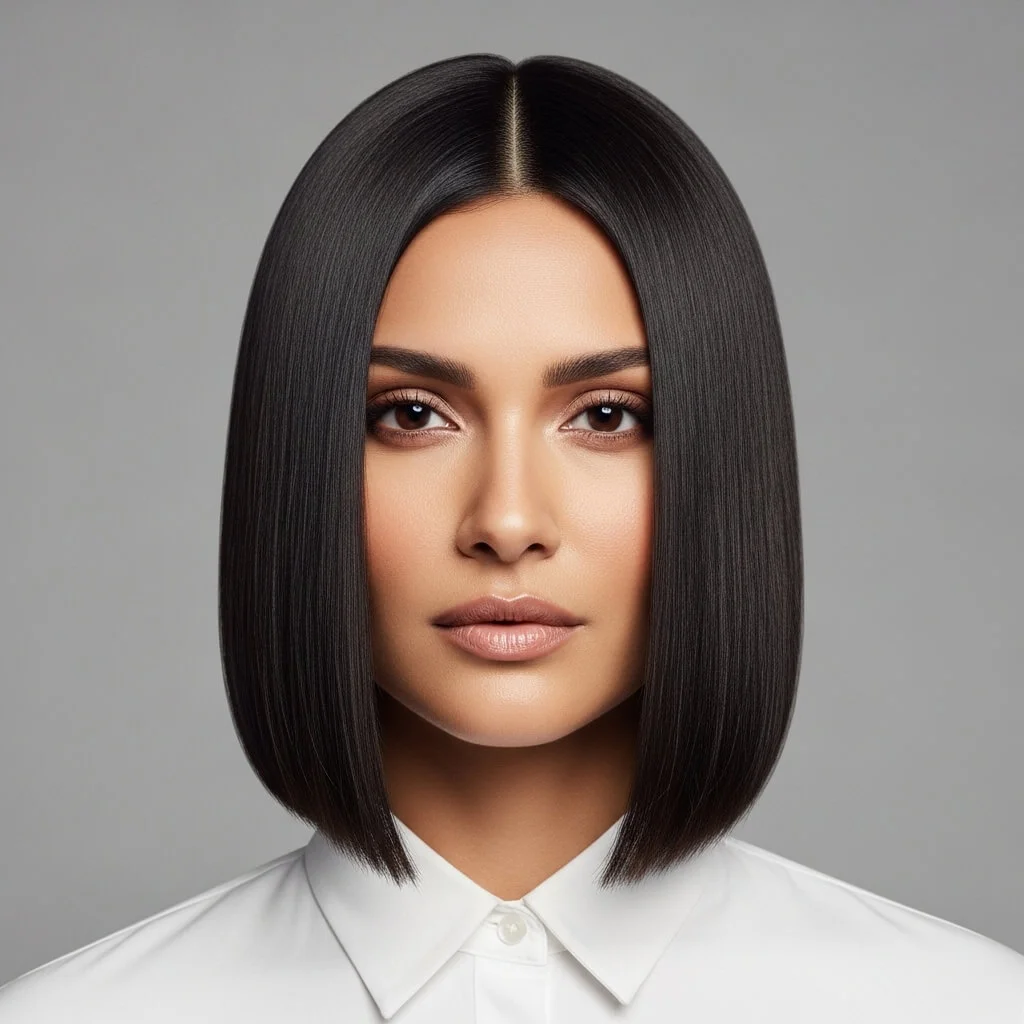 Ultra-Straight Blunt Bob