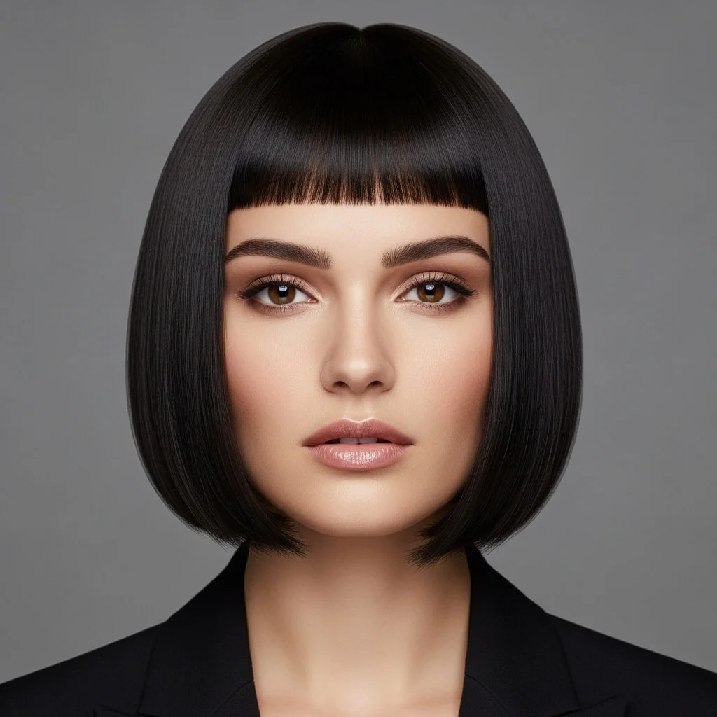 Blunt Bob with Micro Fringe