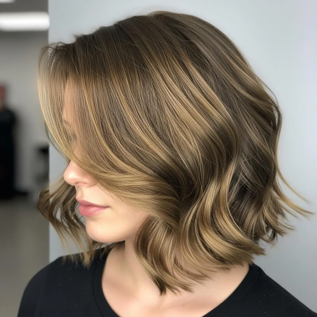 Layered Wavy Bob