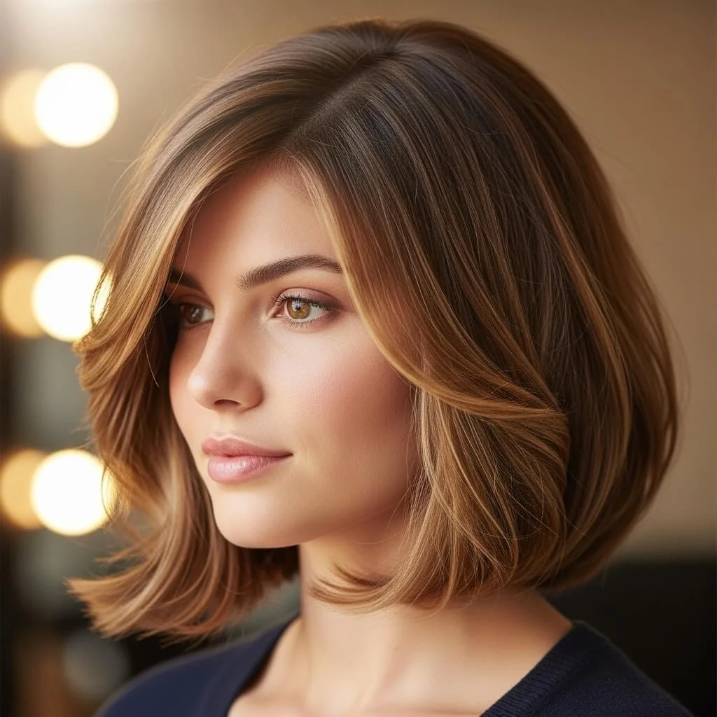 Bob with Gentle A-Line Shape