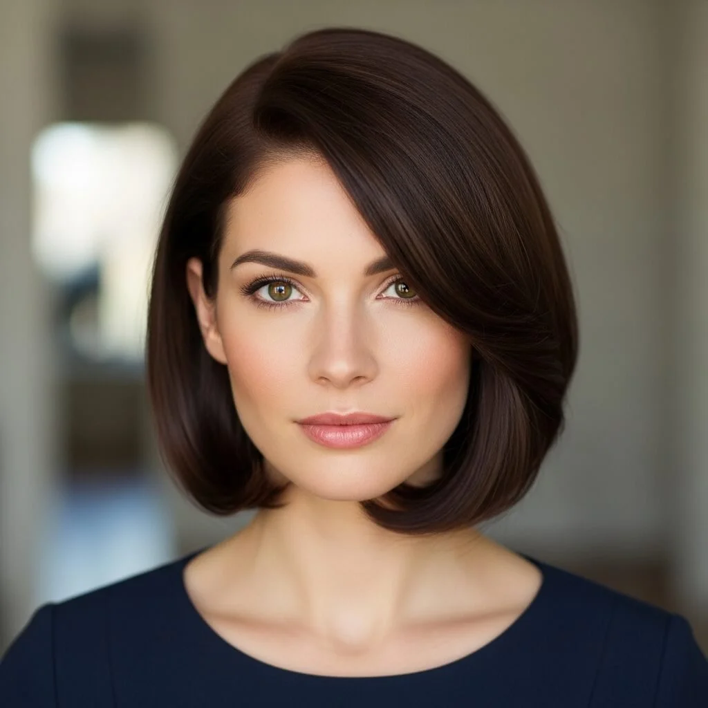 Side-Part Soft Bob