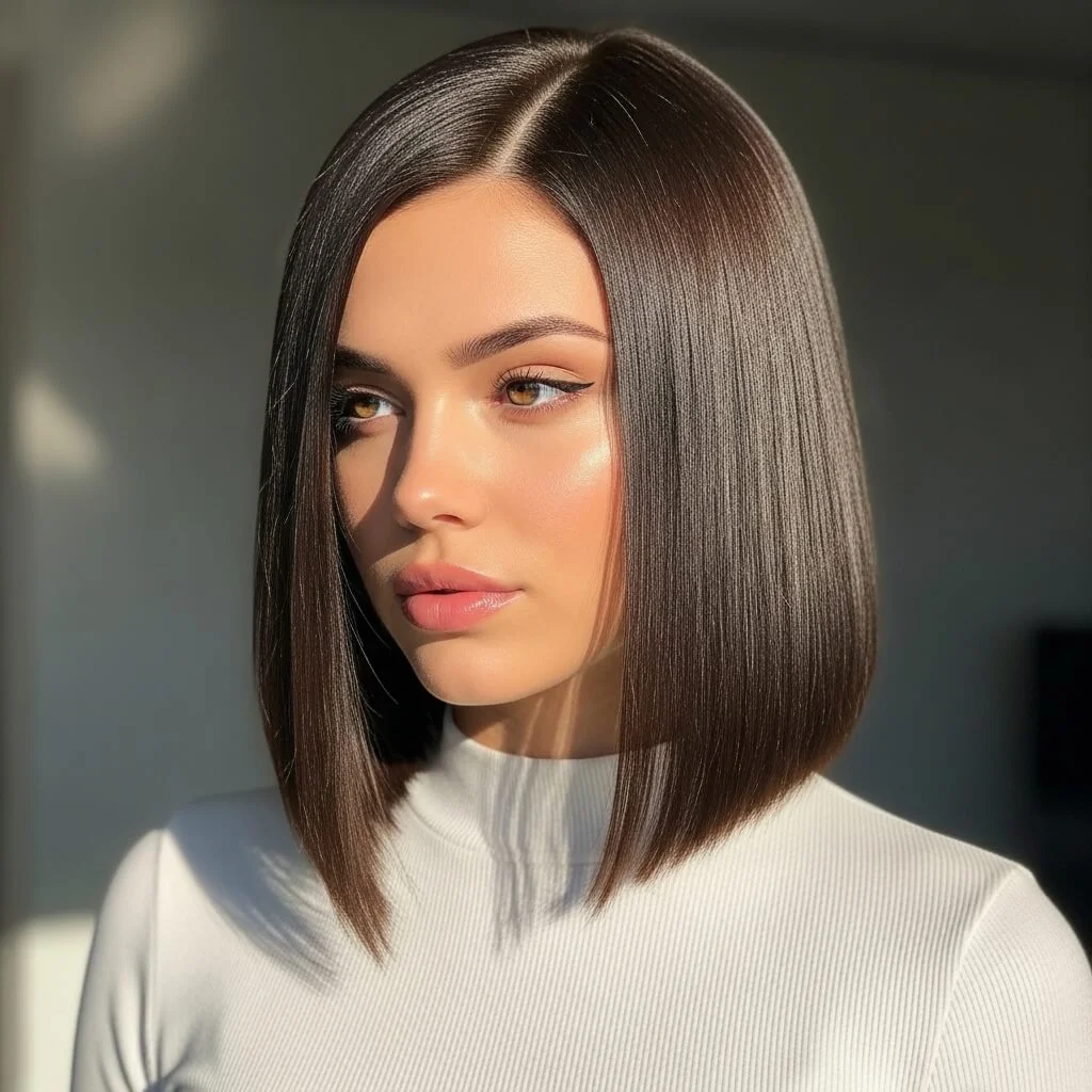 Sleek Bob with Subtle A-Line