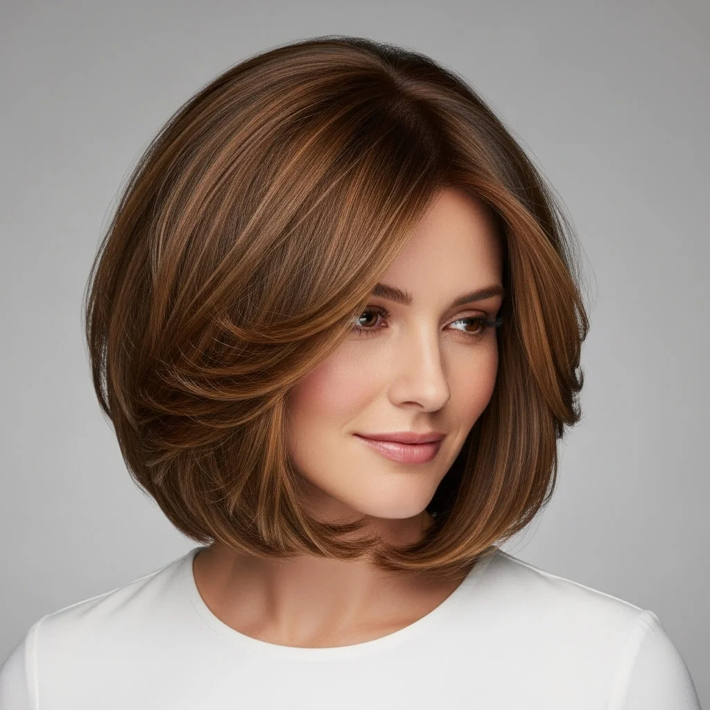 Long Bob with Feathered Layers