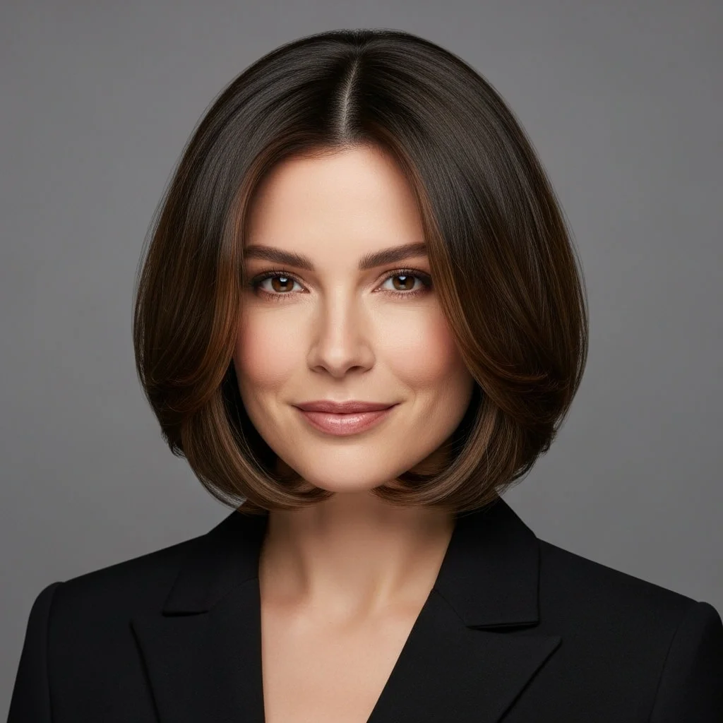 Sleek Bob with Soft Waves