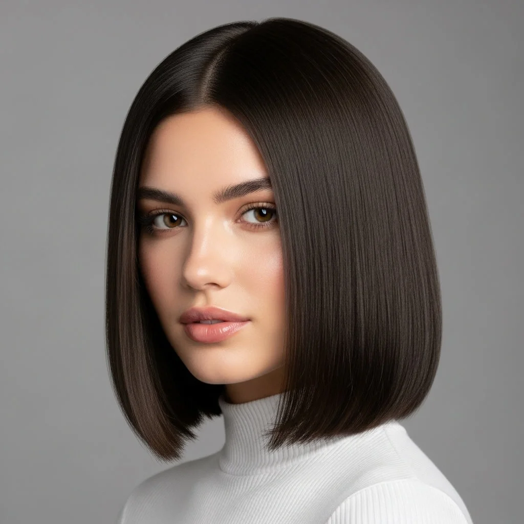 Blunt Bob with Face-Framing Layers