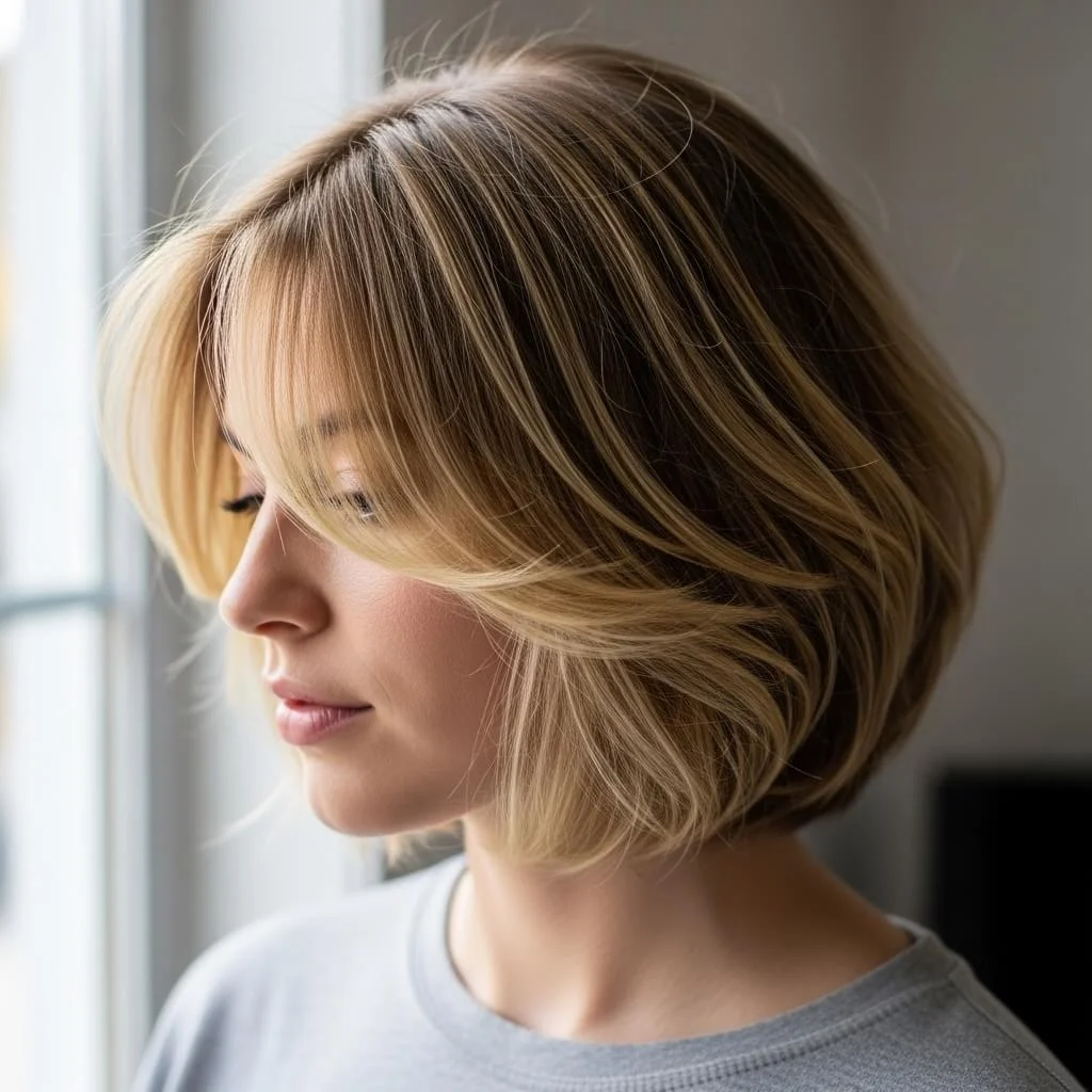 Bob with Light Shag Finish