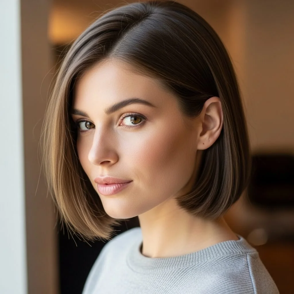 Bob with Tucked-Behind-Ear Styling