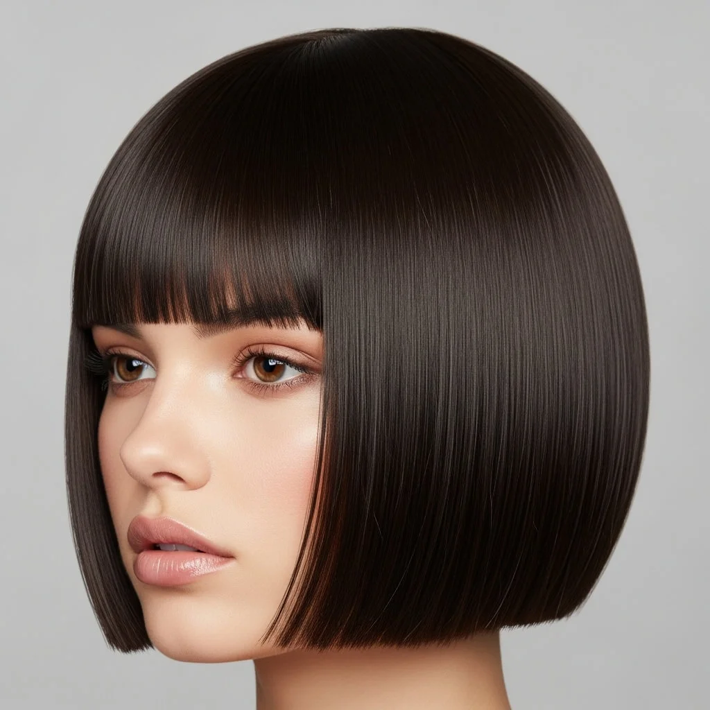 Blunt Cut Short Bob