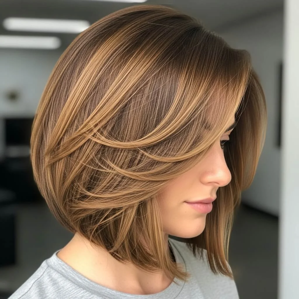 Layered Sleek Bob