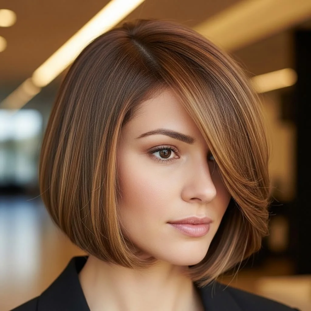 Short Bob with Side Part
