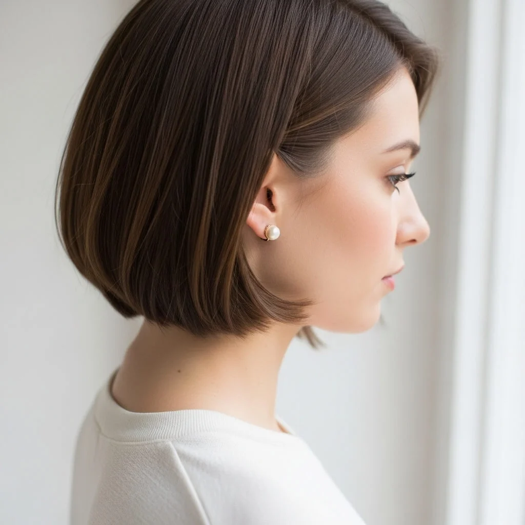 Bob with Clean Nape Line