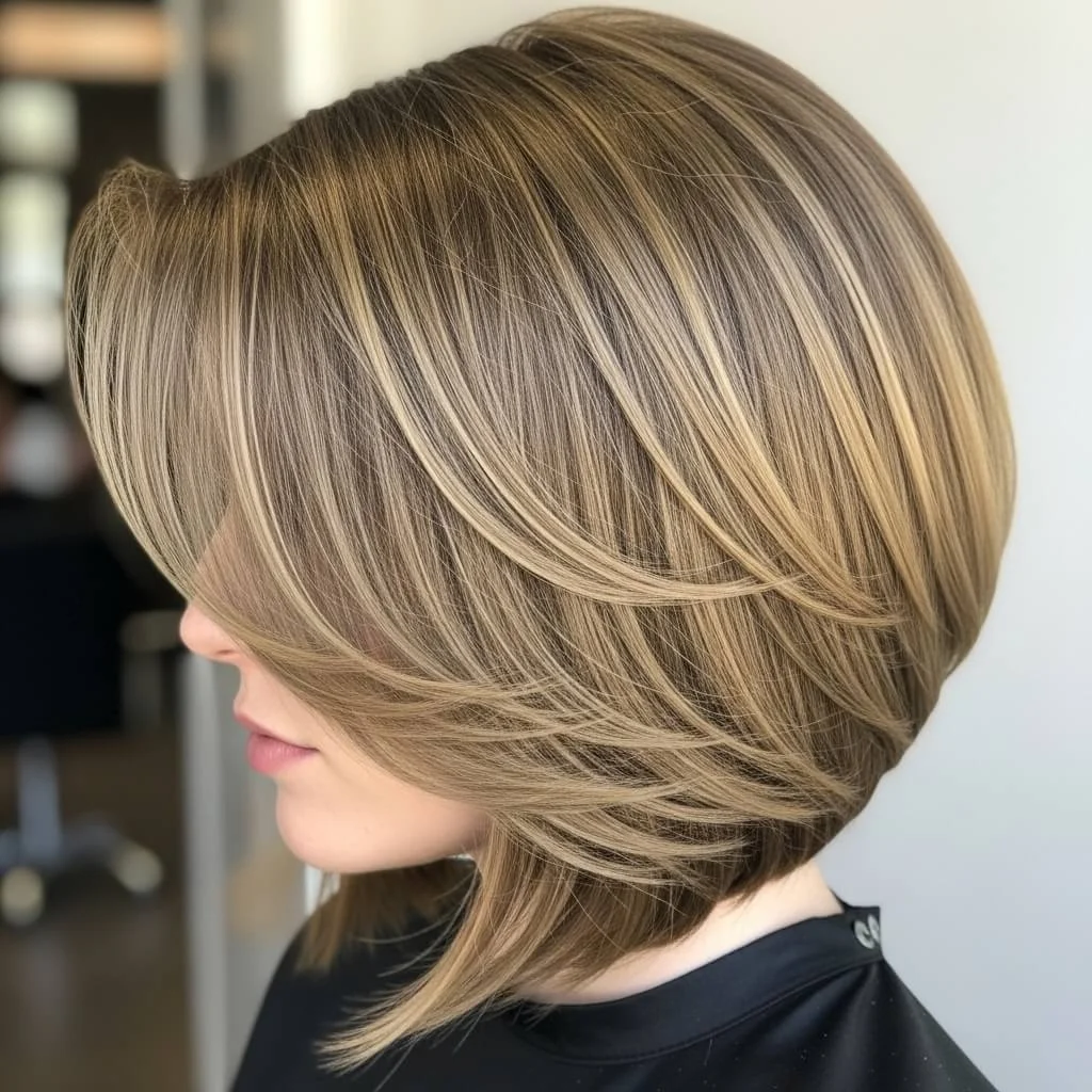 Angled Layered Bob