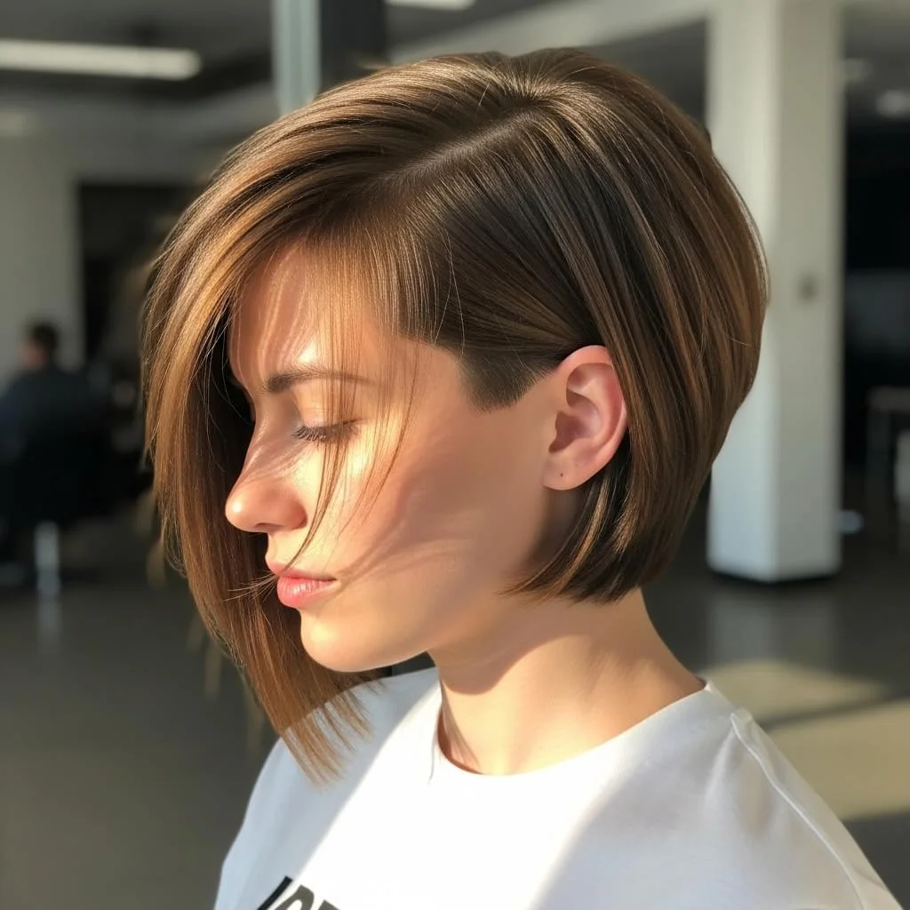 Asymmetrical Short Bob