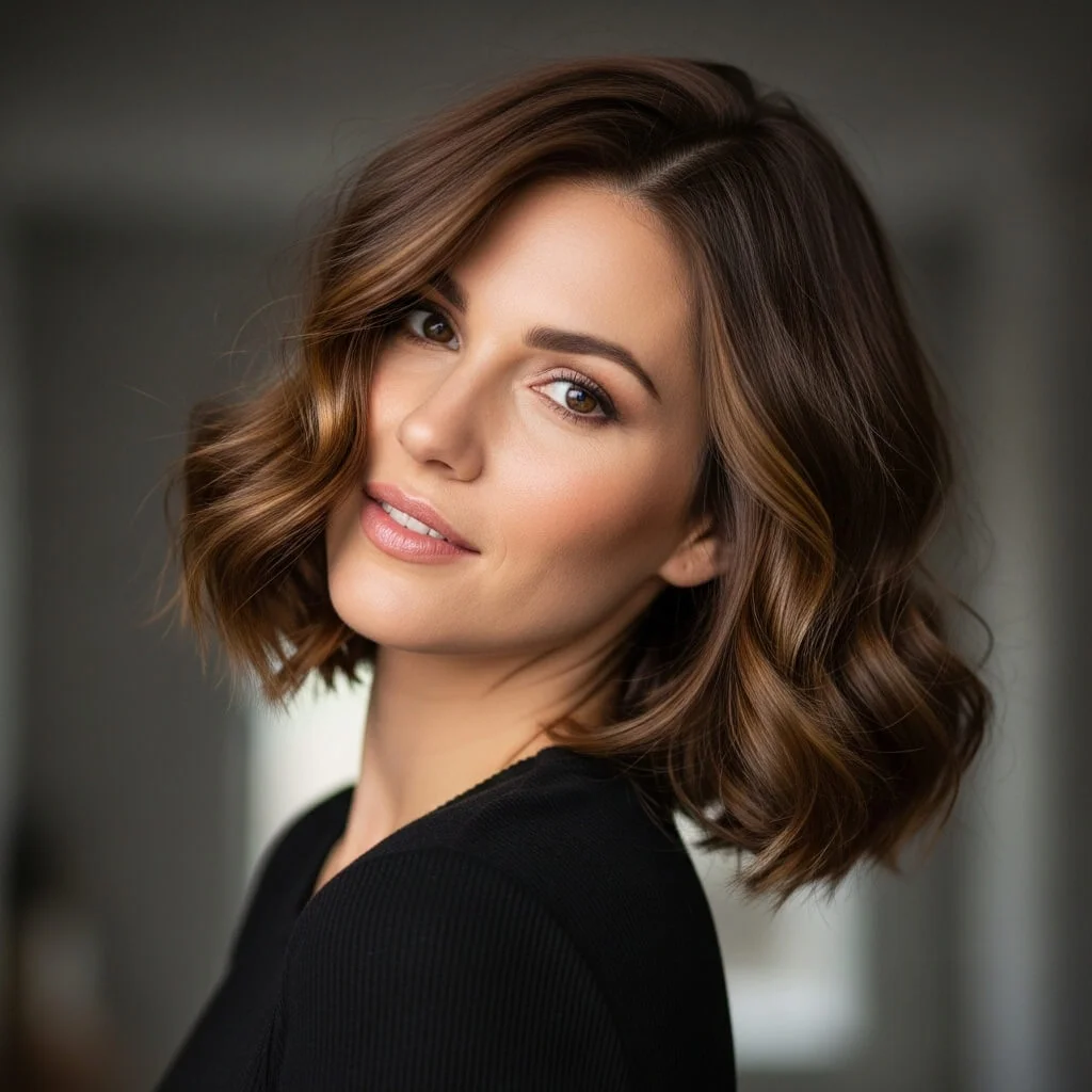 Curly-Textured Wavy Bob