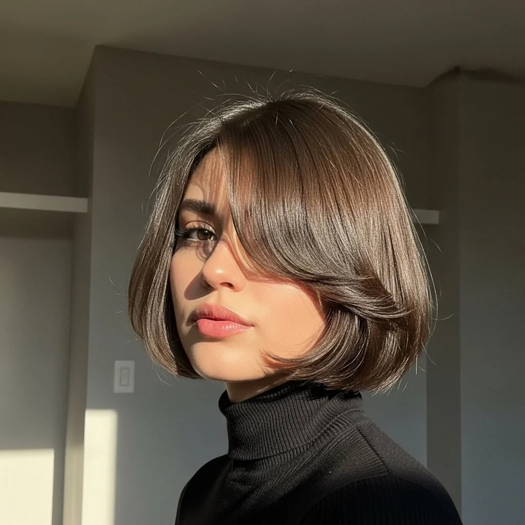 Blunt Bob with Side Bangs