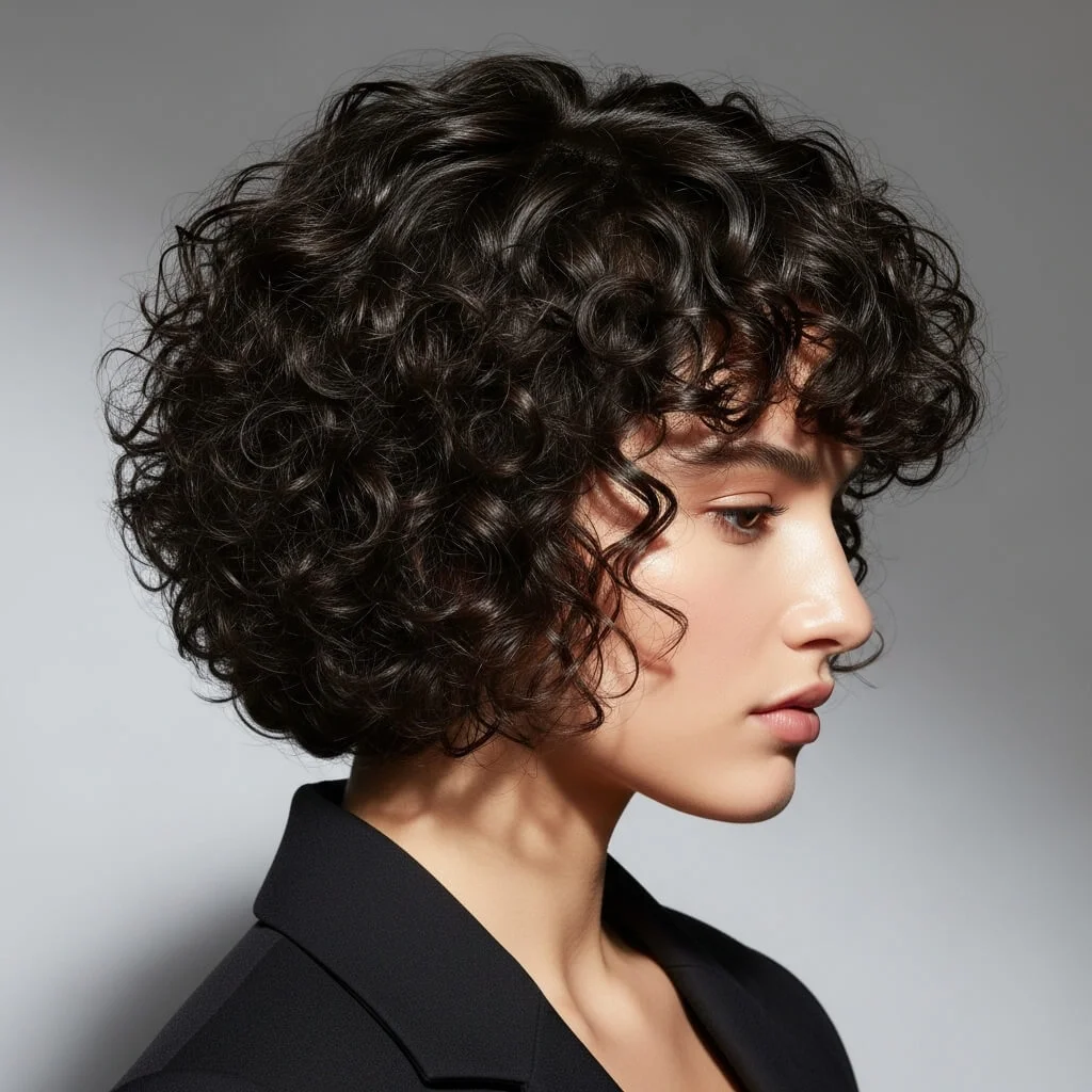 Short Curly Bob