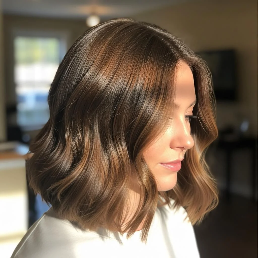 Textured Bob with Waves
