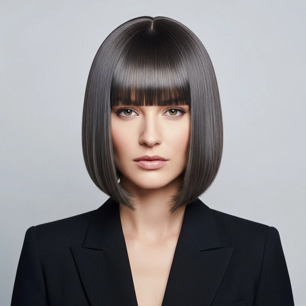 Ultra-Straight Blunt Bob