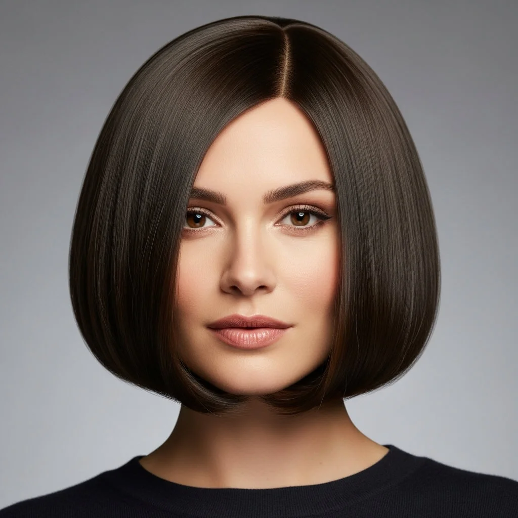 Blunt Bob with Tucked Ends