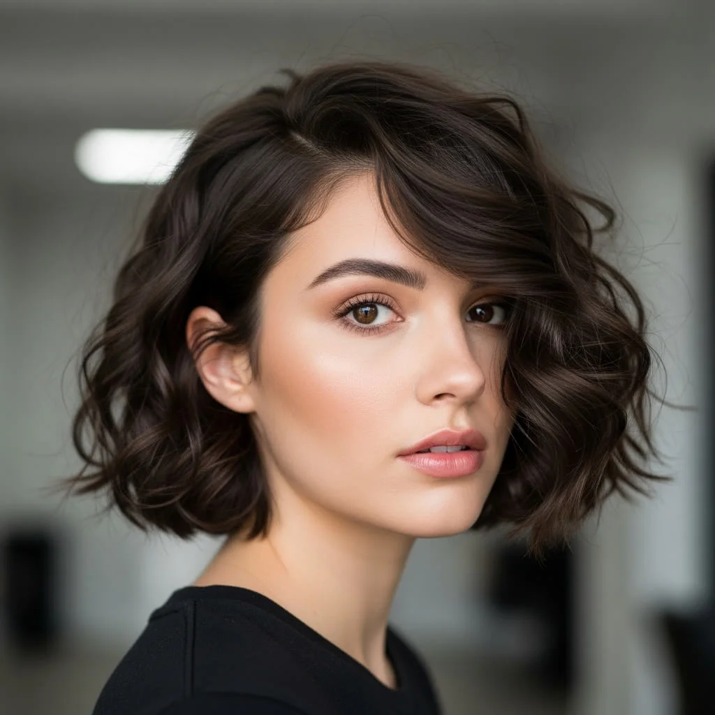 Curly Short Bob