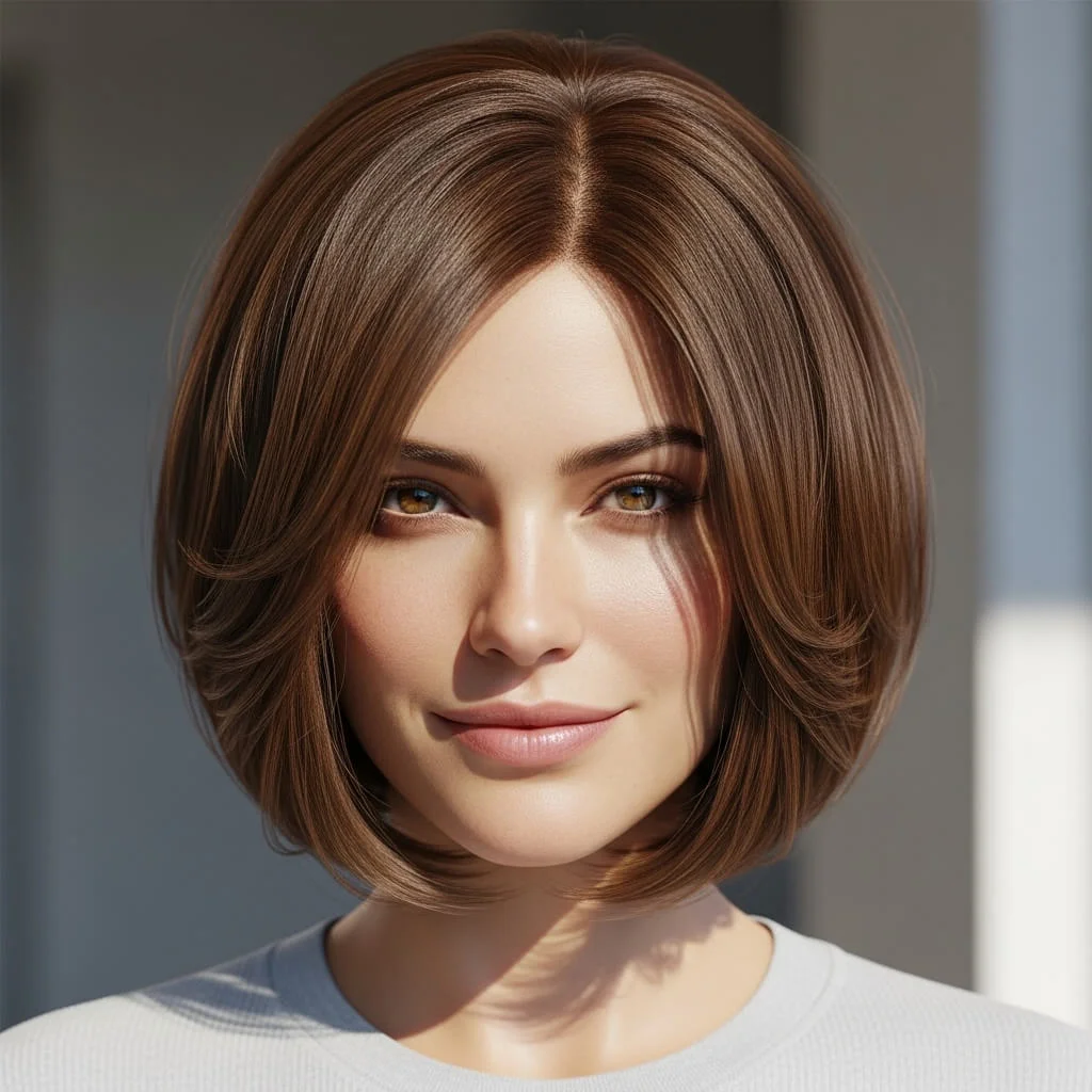 Layered Bob with Face-Framing Pieces