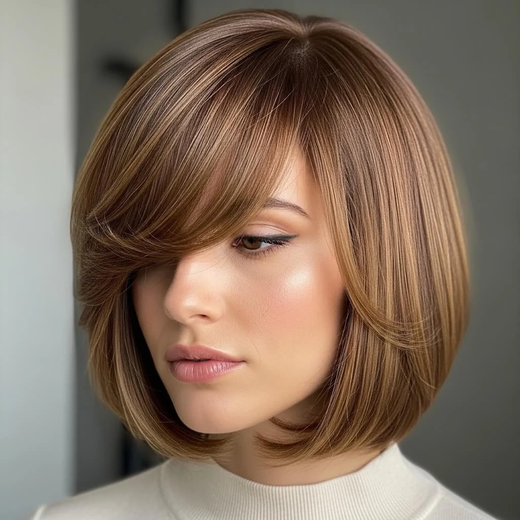 Side-Swept Bang Bob