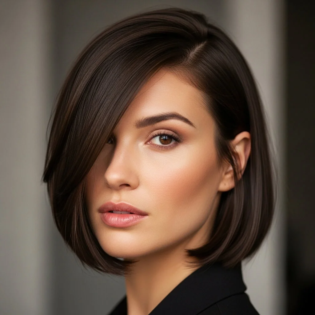 Sleek Bob with Subtle Layers